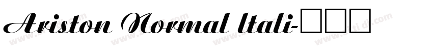 Ariston Normal ltali字体转换